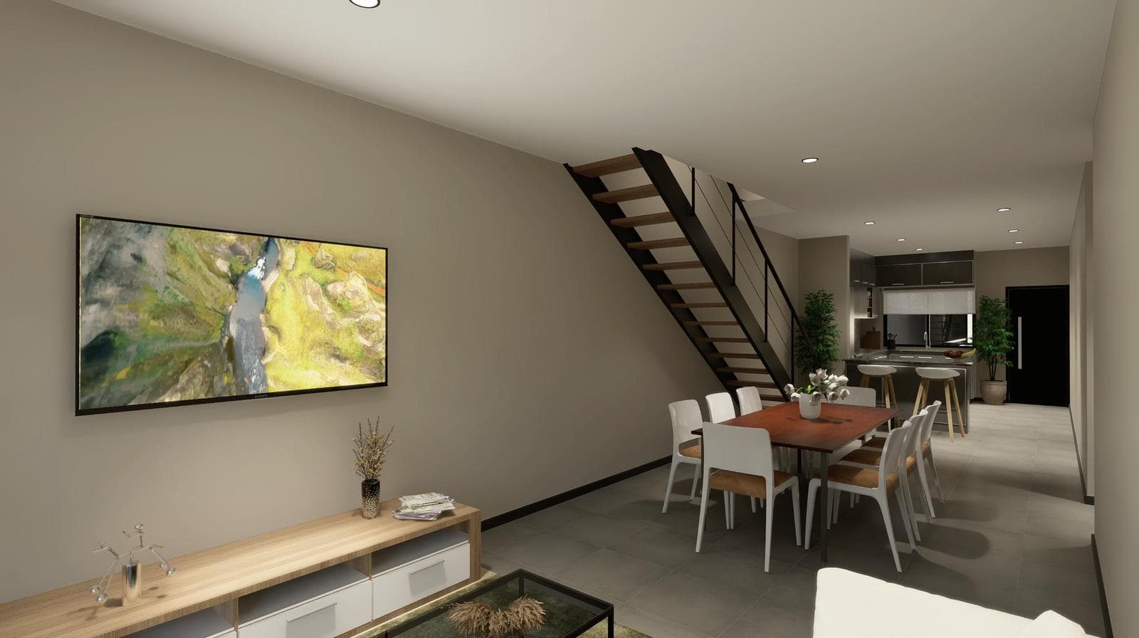 3-Room Duplex Apartment - Full Amenities