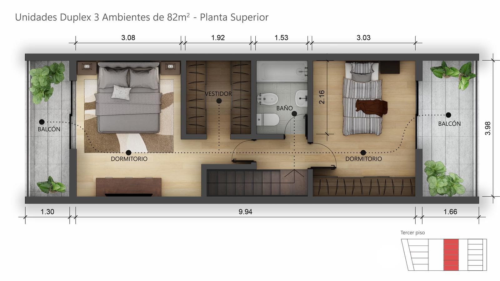 Brand-new, spacious 3-room apartment - Don Torcuato.