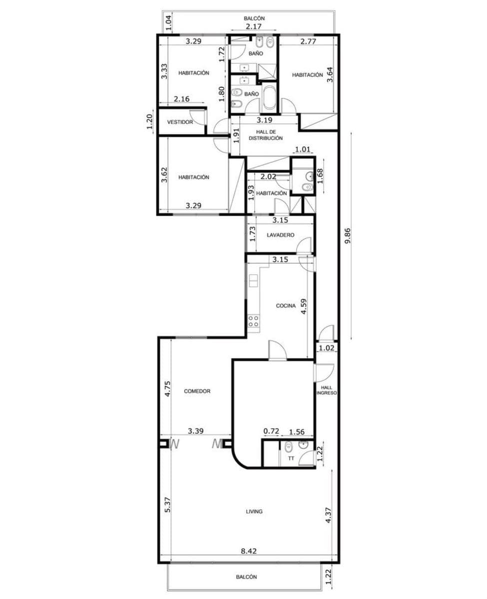 4-ROOM APARTMENT IN FLORES WITH SERVICE QUARTERS AND GARAGE