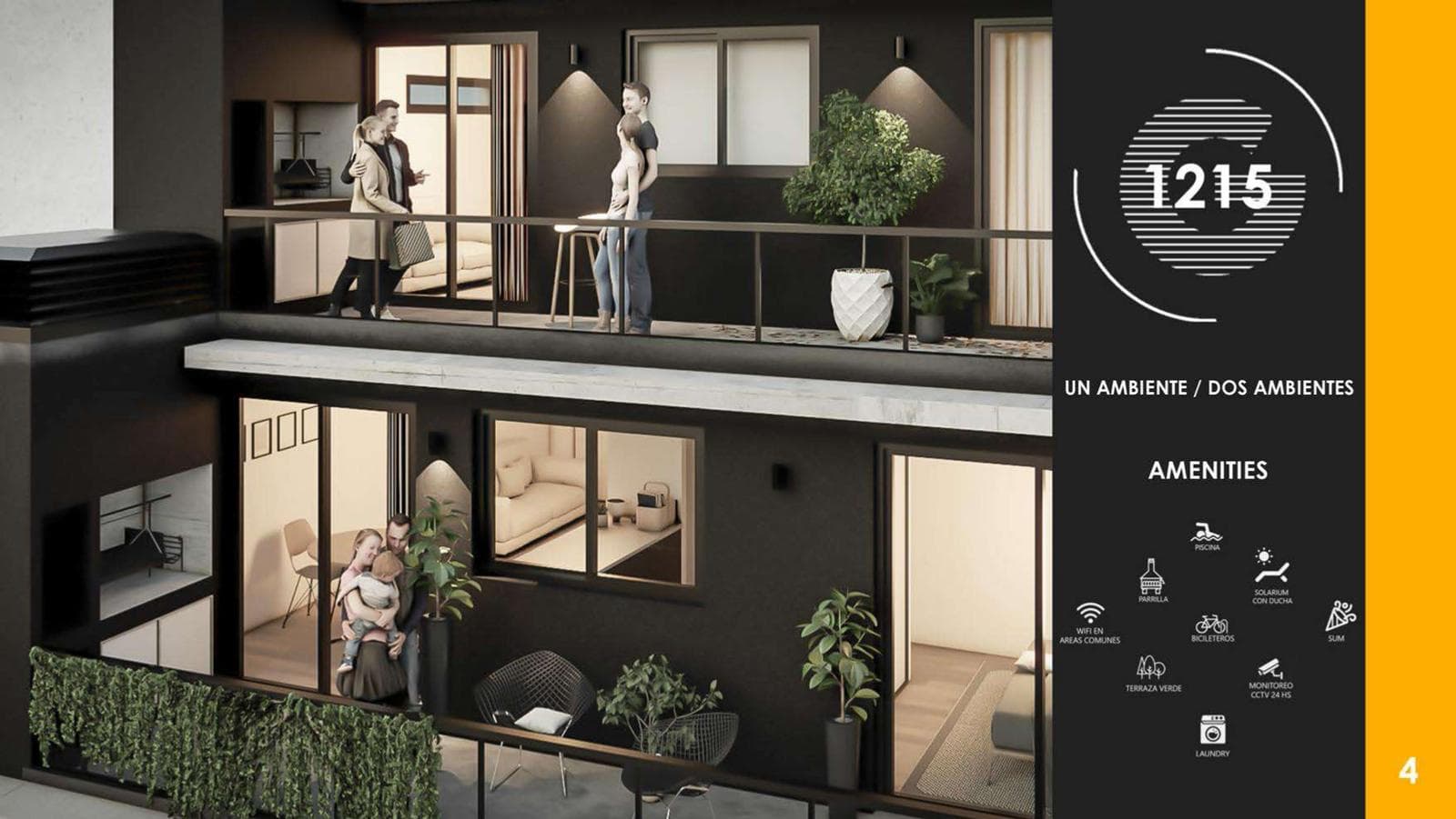 TWO-ROOM APARTMENT FOR SALE IN BARRIO NORTE