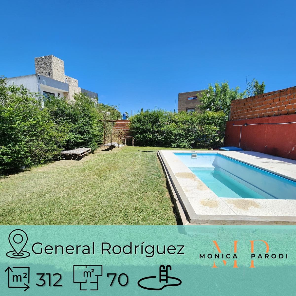 House for Sale in General Rodríguez – 70 m² with a Pool