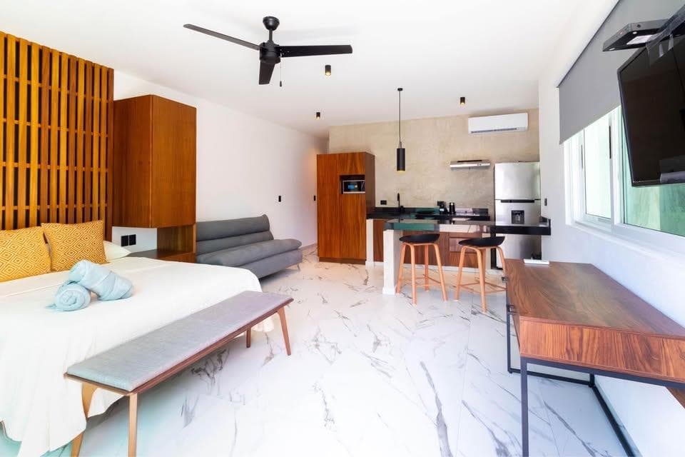 Furnished Studio for Rent | Central 40 Zazil Ha