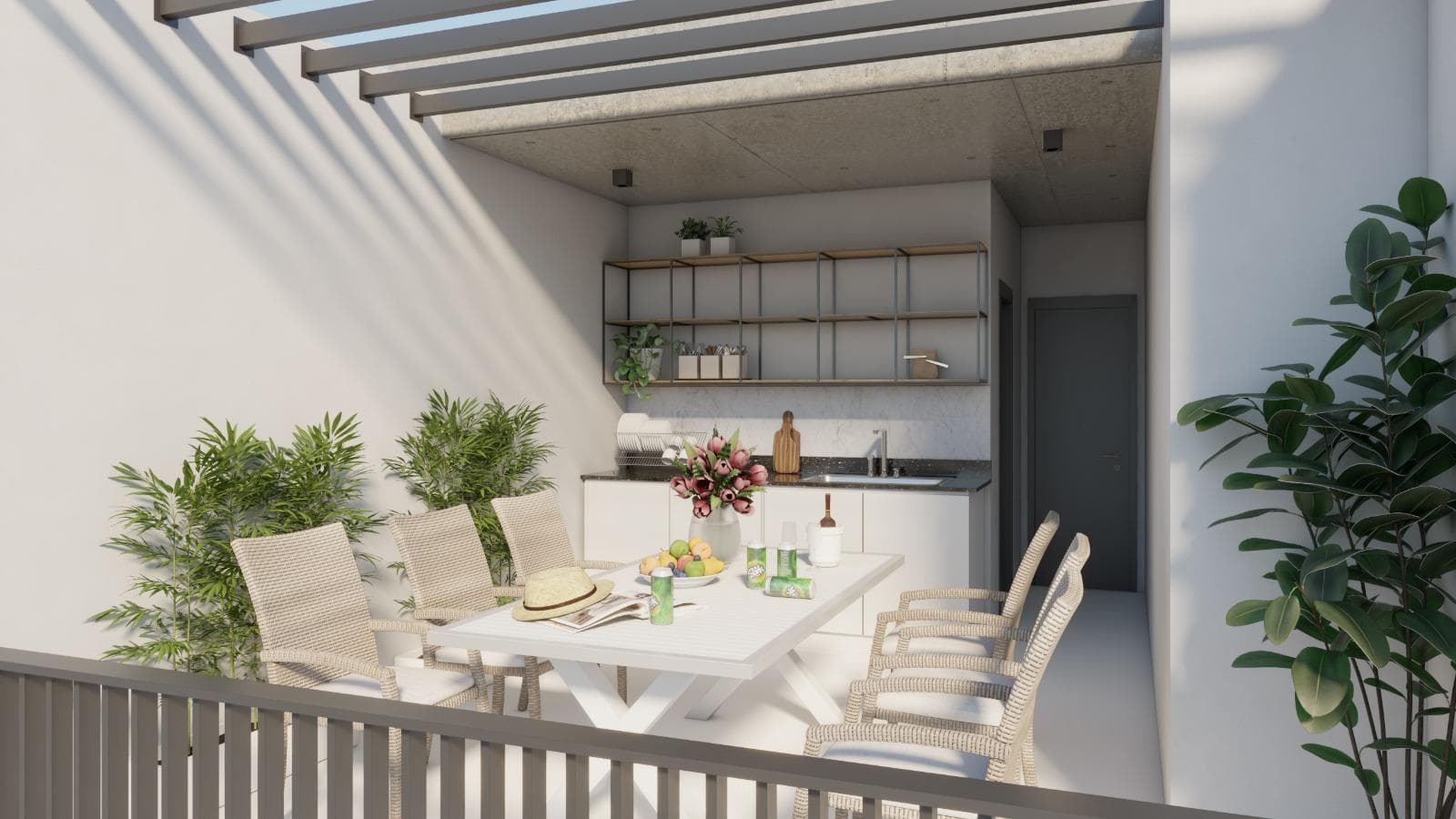 FOR SALE - 2-bedroom triplex apartment under construction. Abasto, Rosario.
