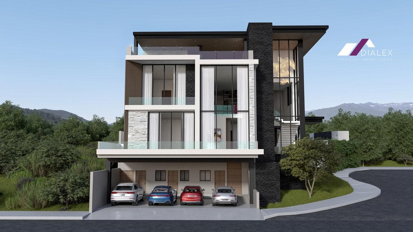 House for SALE, 1,159 M2—SIERRA ALTA Subdivision on CARRETERA NACIONAL in MONTERREY, 4 Levels