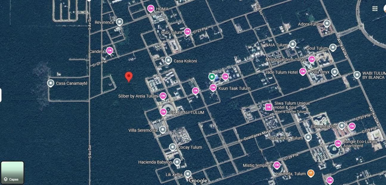 1-hectare lot for sale in Region 15 in Tulum, $180 USD per m2, P4347