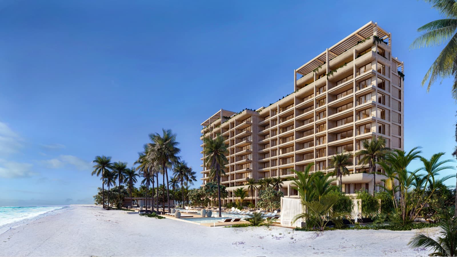 Pre-Sale Condo Right on the Beach in Yucatán, Boga Telchac