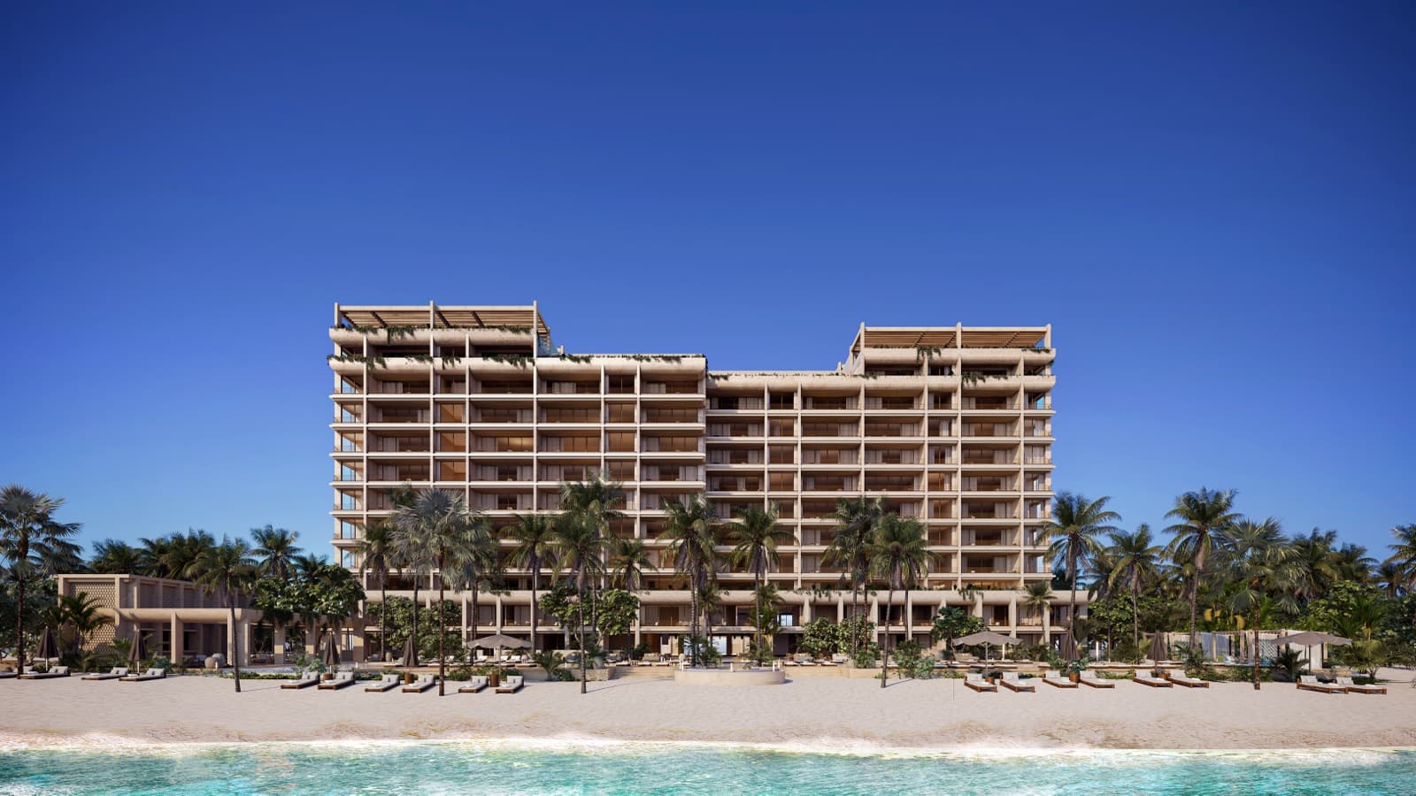Pre-Sale Condo Right on the Beach in Yucatán, Boga Telchac