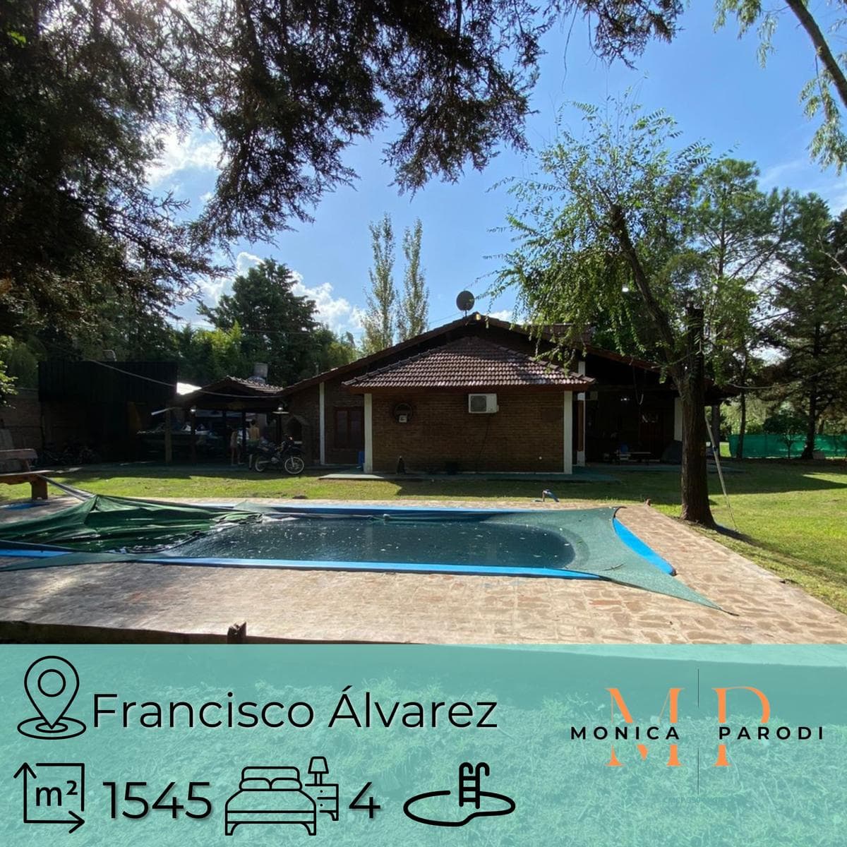House for Sale, 1,545 m² Lot, 4 Rooms - Parque Gorriti Neighborhood in Francisco Álvarez