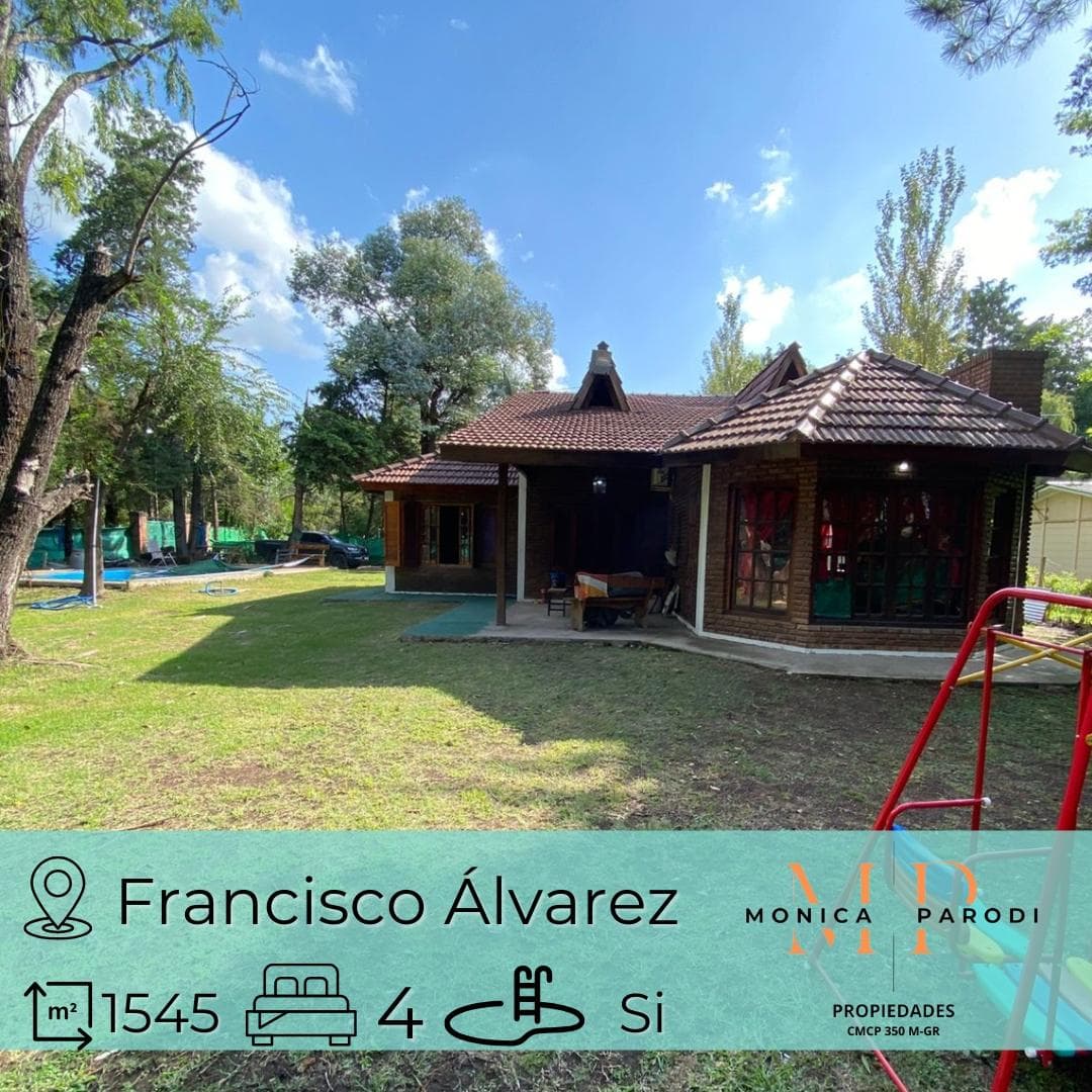 House for Sale, 1,545 m² Lot, 4 Rooms - Parque Gorriti Neighborhood in Francisco Álvarez