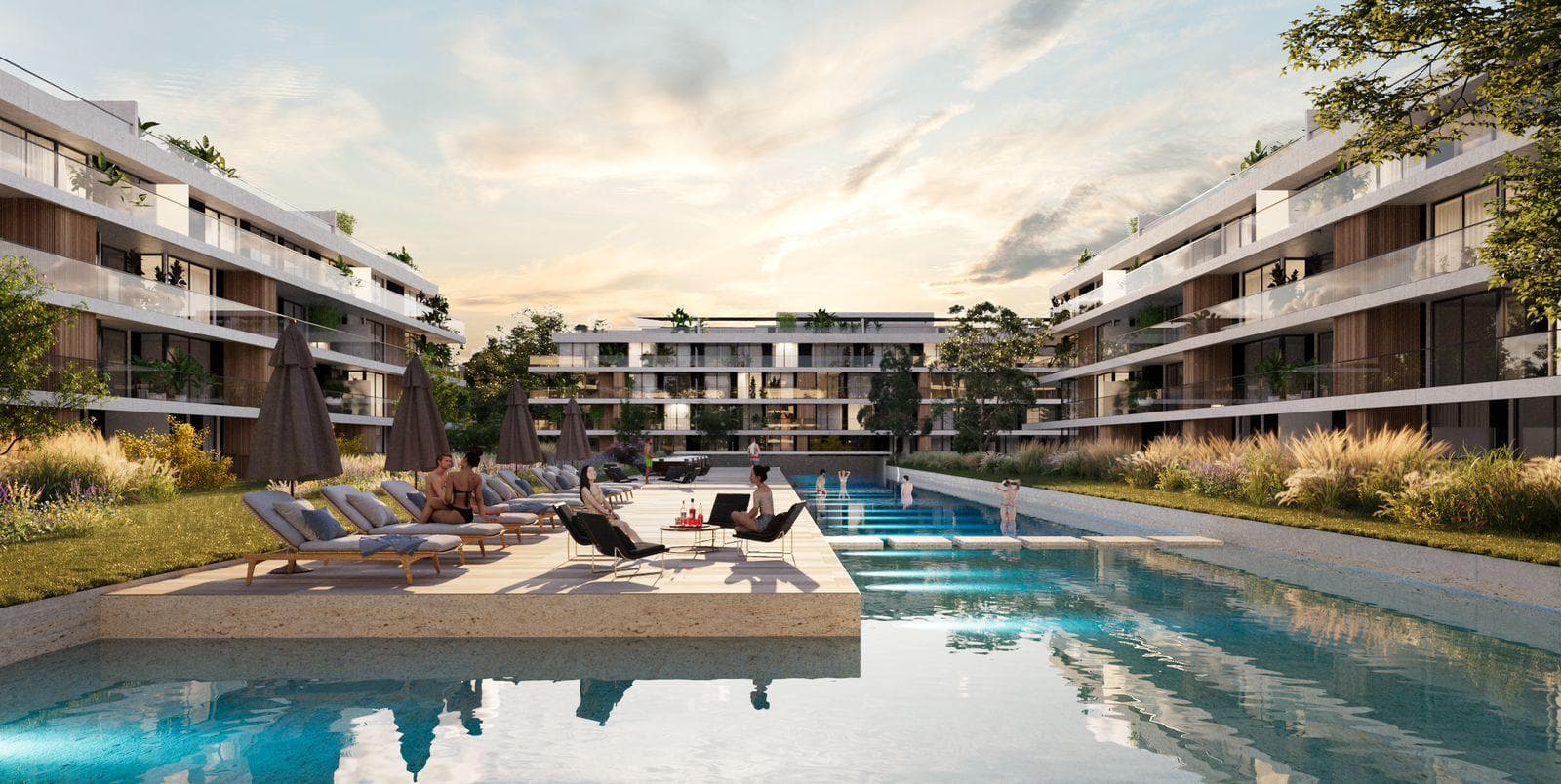 Apartment for SALE in TAO PARQUE: 2-room unit with balcony and garage, 2nd floor