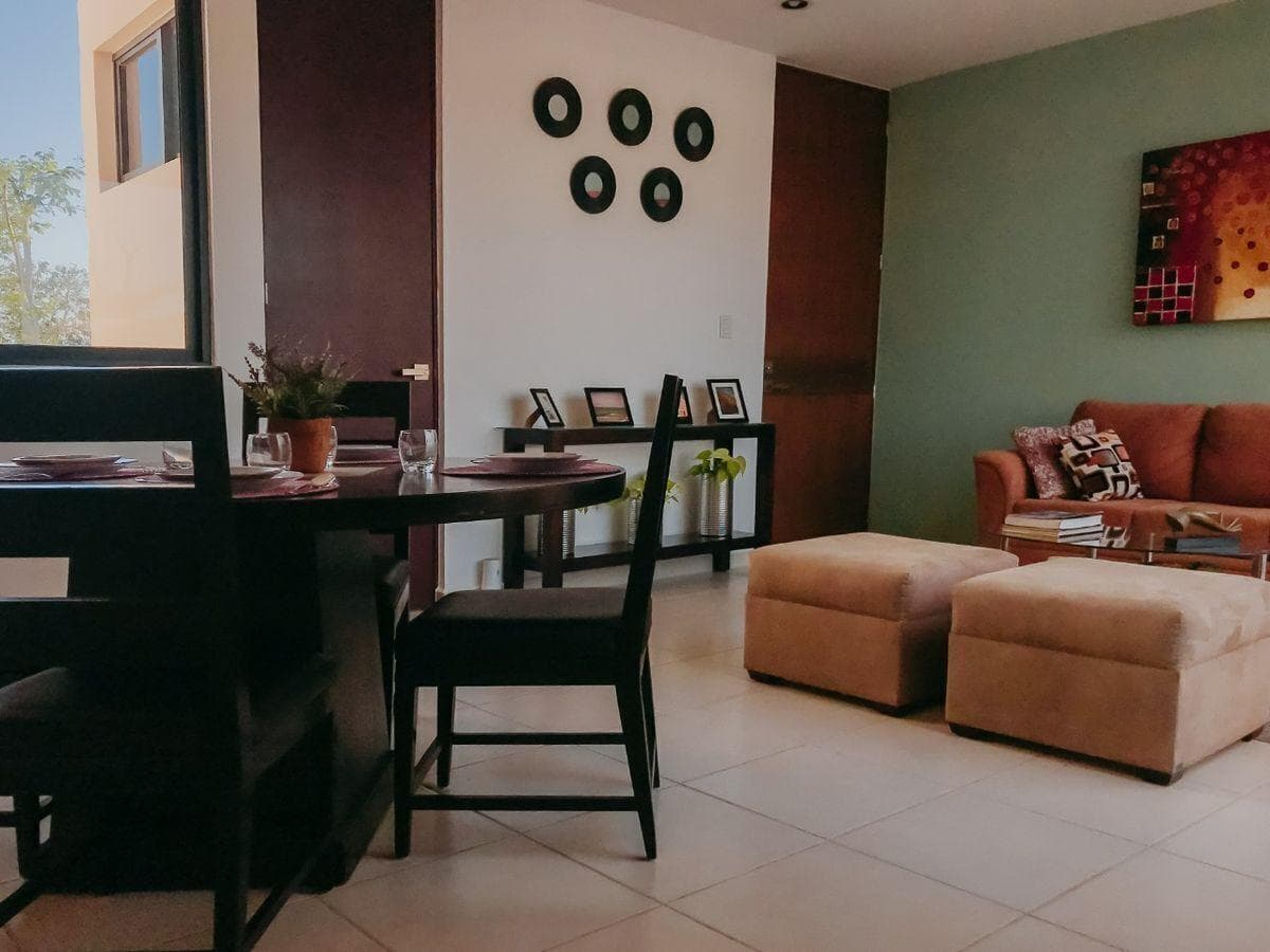 House in a gated community with amenities in Conkal, Mérida