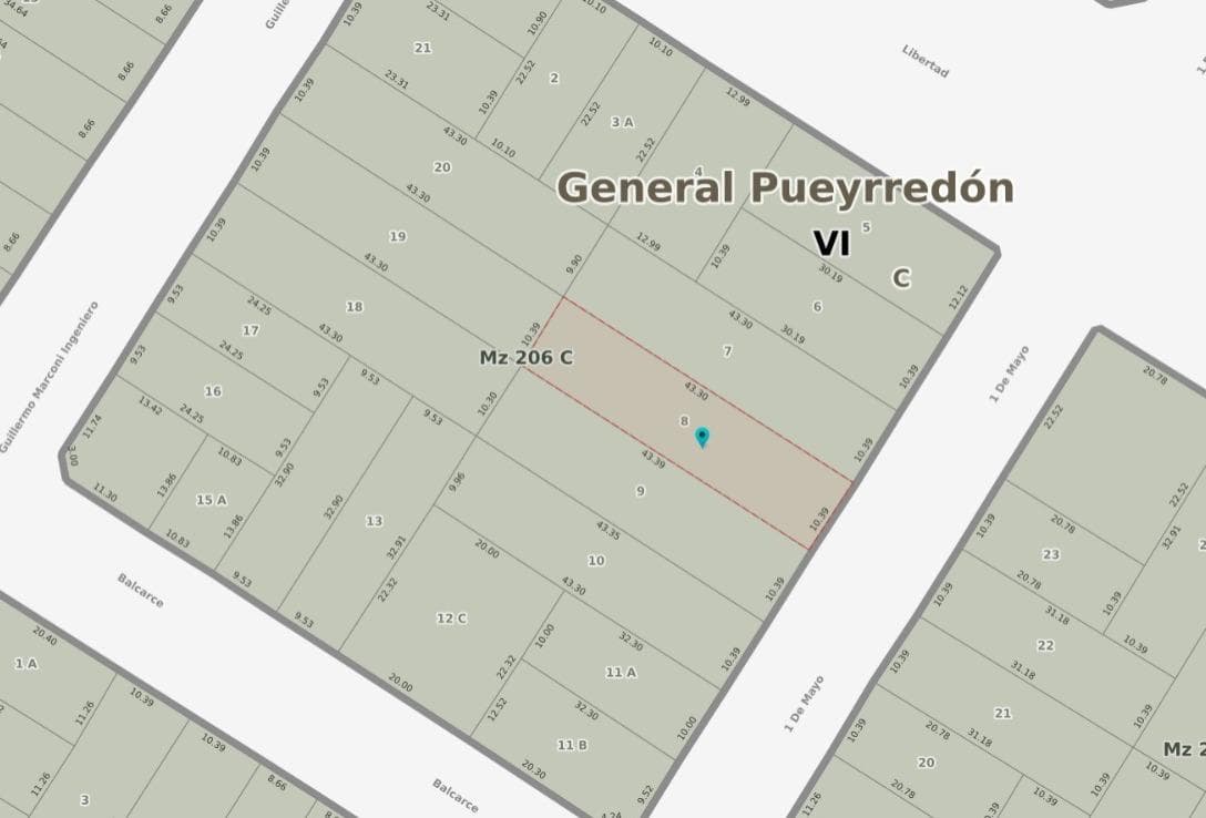 Lot in Villa Primera