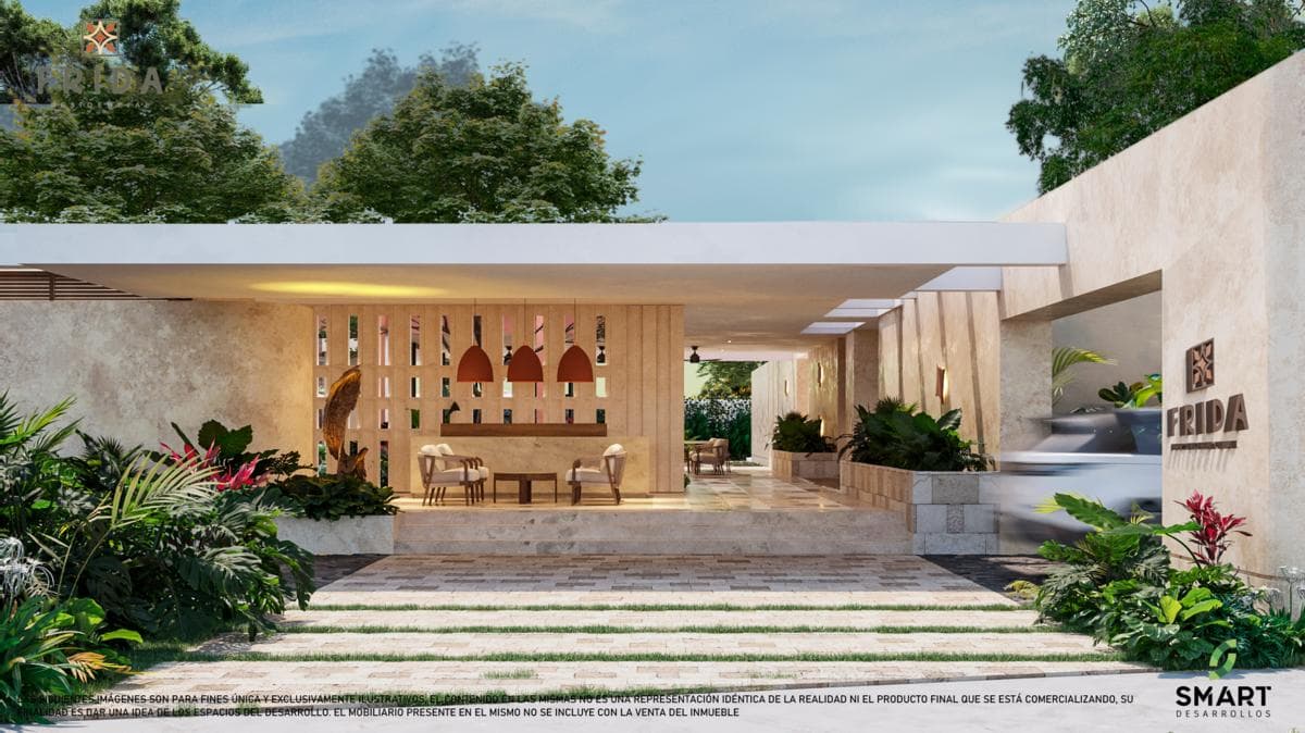 Single-story villa north of Mérida Conkal