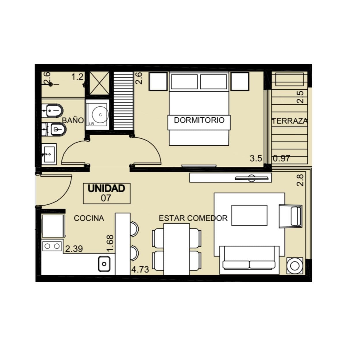 1-Bedroom Apartment for Rent Near the Ocean - Playa Brava