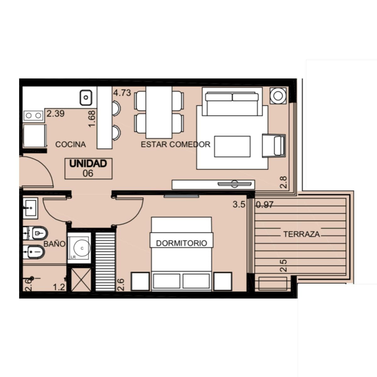 1-Bedroom Apartment for Rent Near the Ocean - Playa Brava