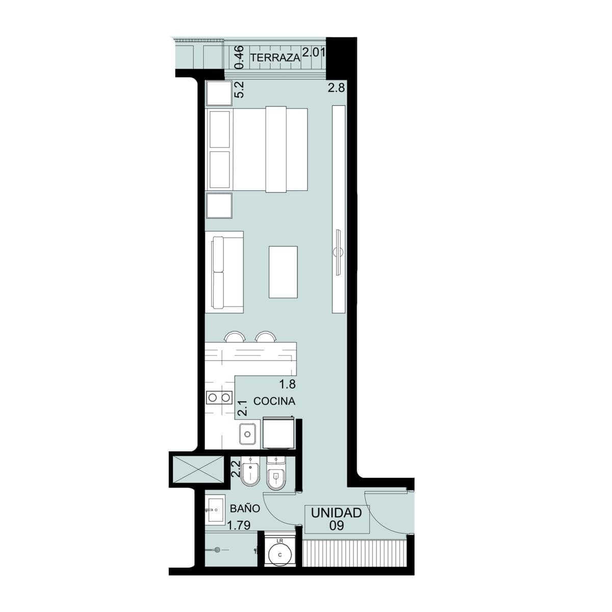 Brand-New Studio Apartment for Rent - Playa Brava