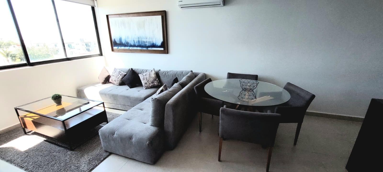 Furnished and fully equipped three-bedroom apartment