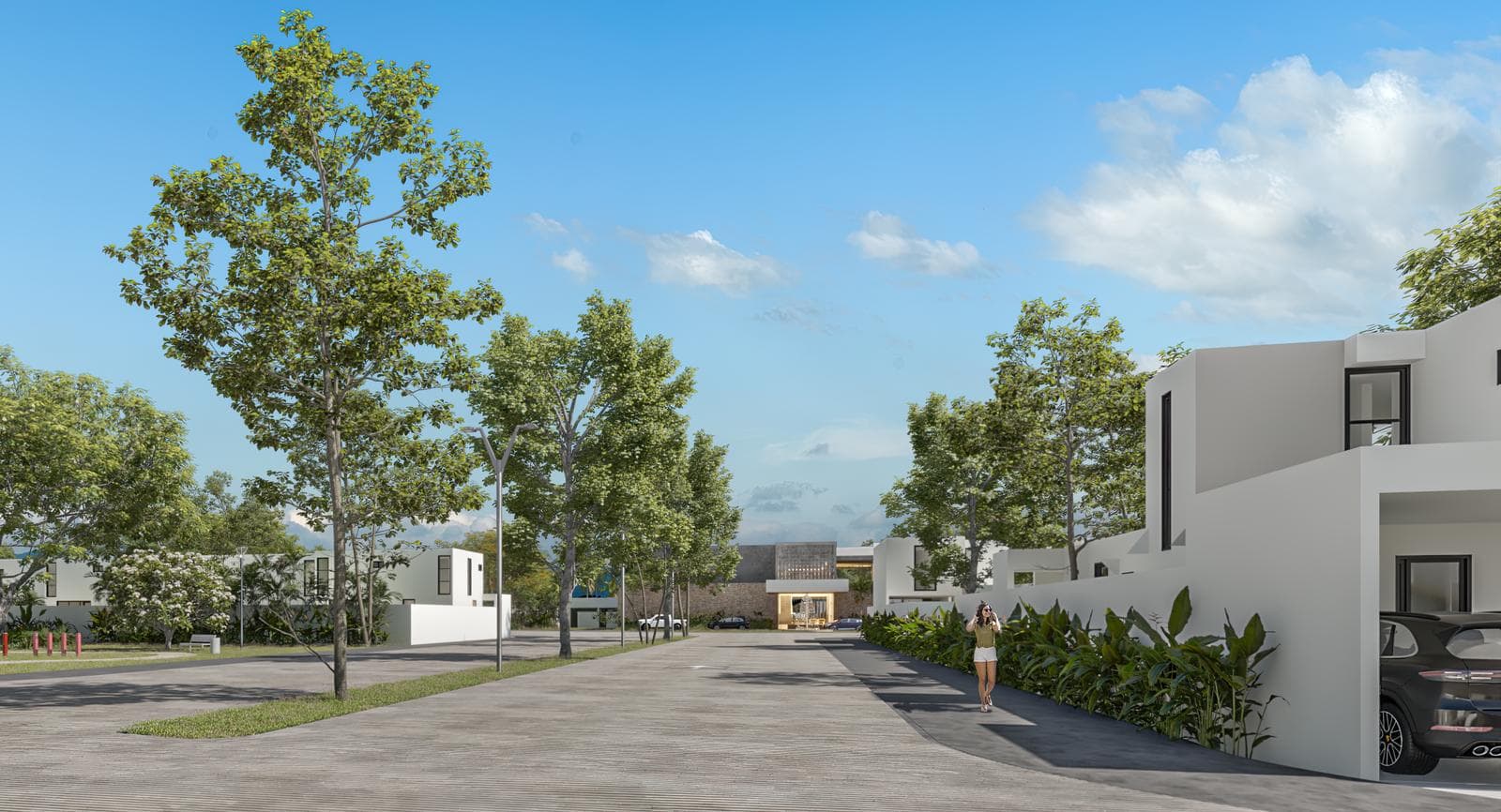 Two-bedroom homes in the Conkal residential community