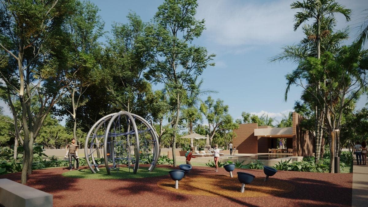 Residential development with amenities and a clubhouse in Gran Santa Fe, Mérida