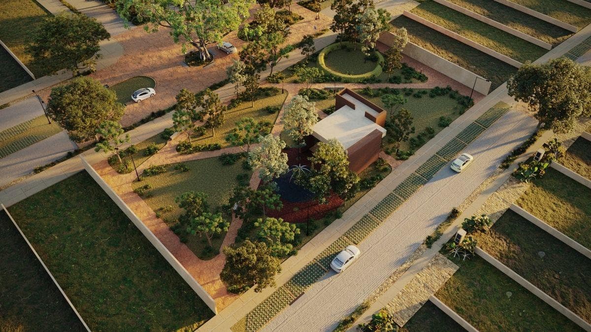 Residential development with amenities and a clubhouse in Gran Santa Fe, Mérida