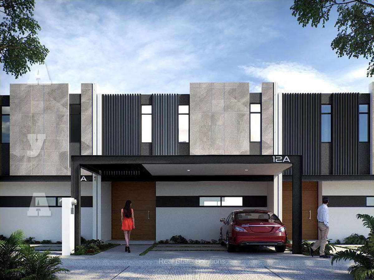 Pre-Sale House with 3 Bedrooms, 4 Solar Panels, Terrace, Residential Complex in Playa del Carmen