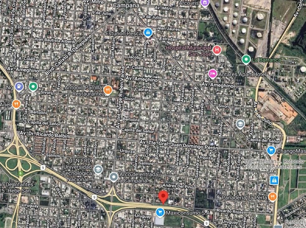 Land for Sale, 234 m2. Colectora Norte and Paso. Campana