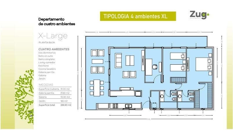 4-Room Apartment for Sale with Garden and Garage in Pilar