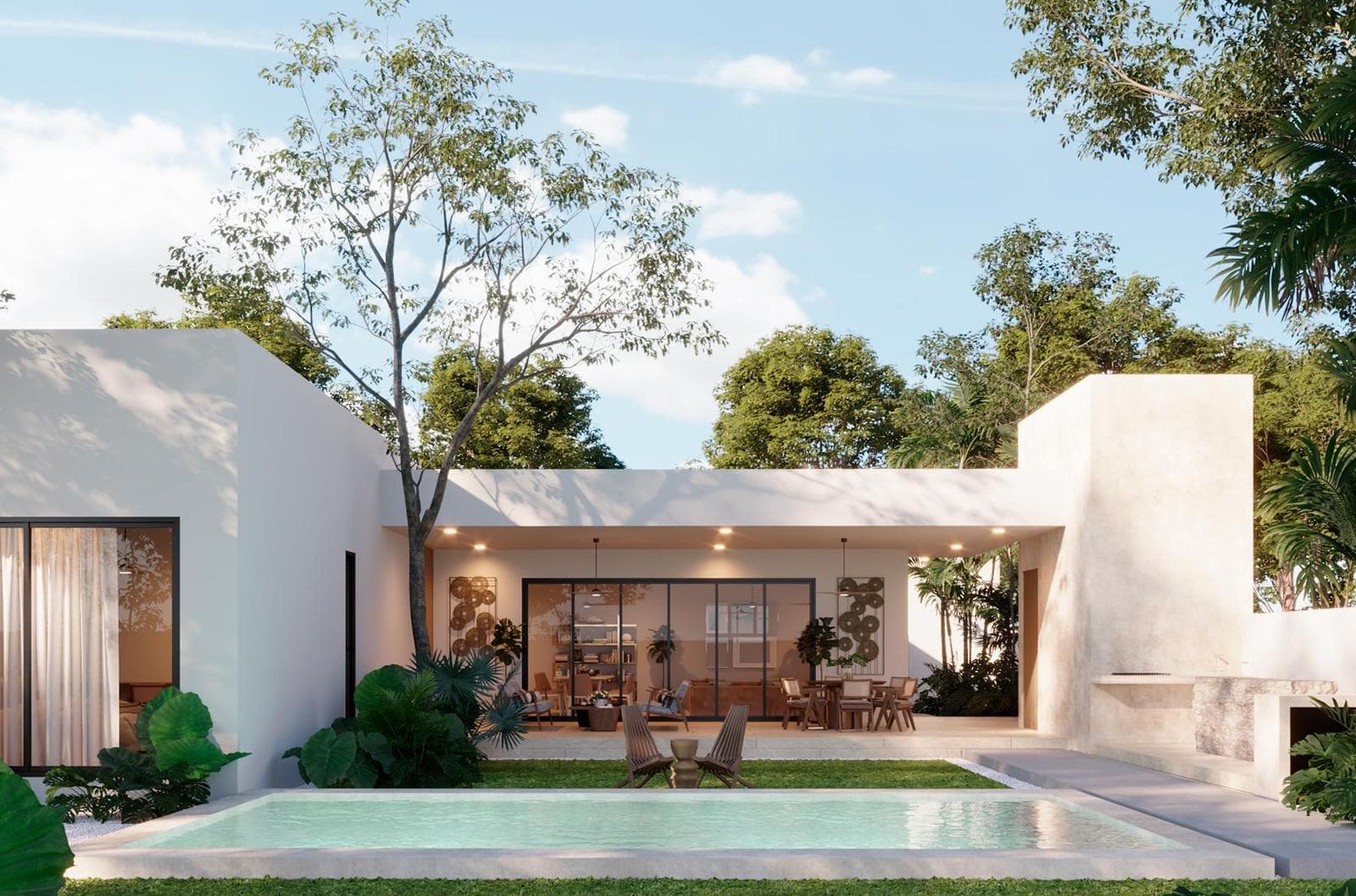 Single-story house for sale in Mérida, Dzidzil-ha Residential Community