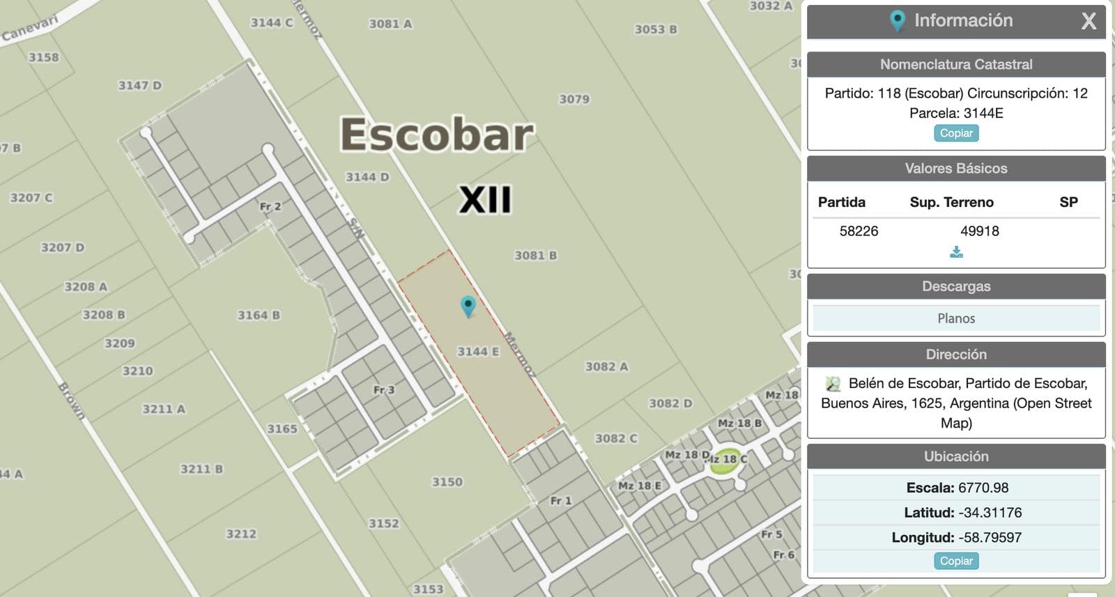 10-hectare plot of land in Belén de Escobar