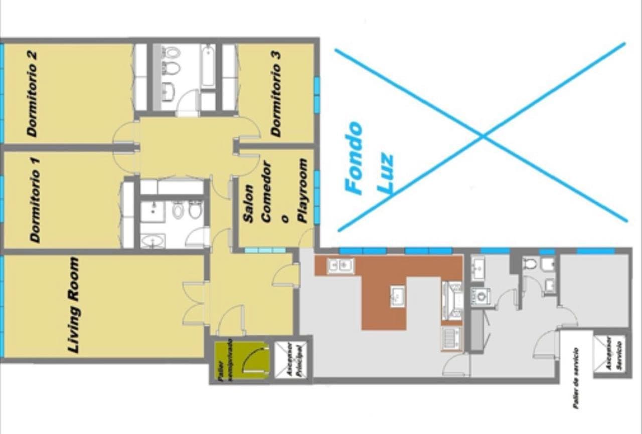 5-room apartment for sale in Belgrano with a garage and storage unit
