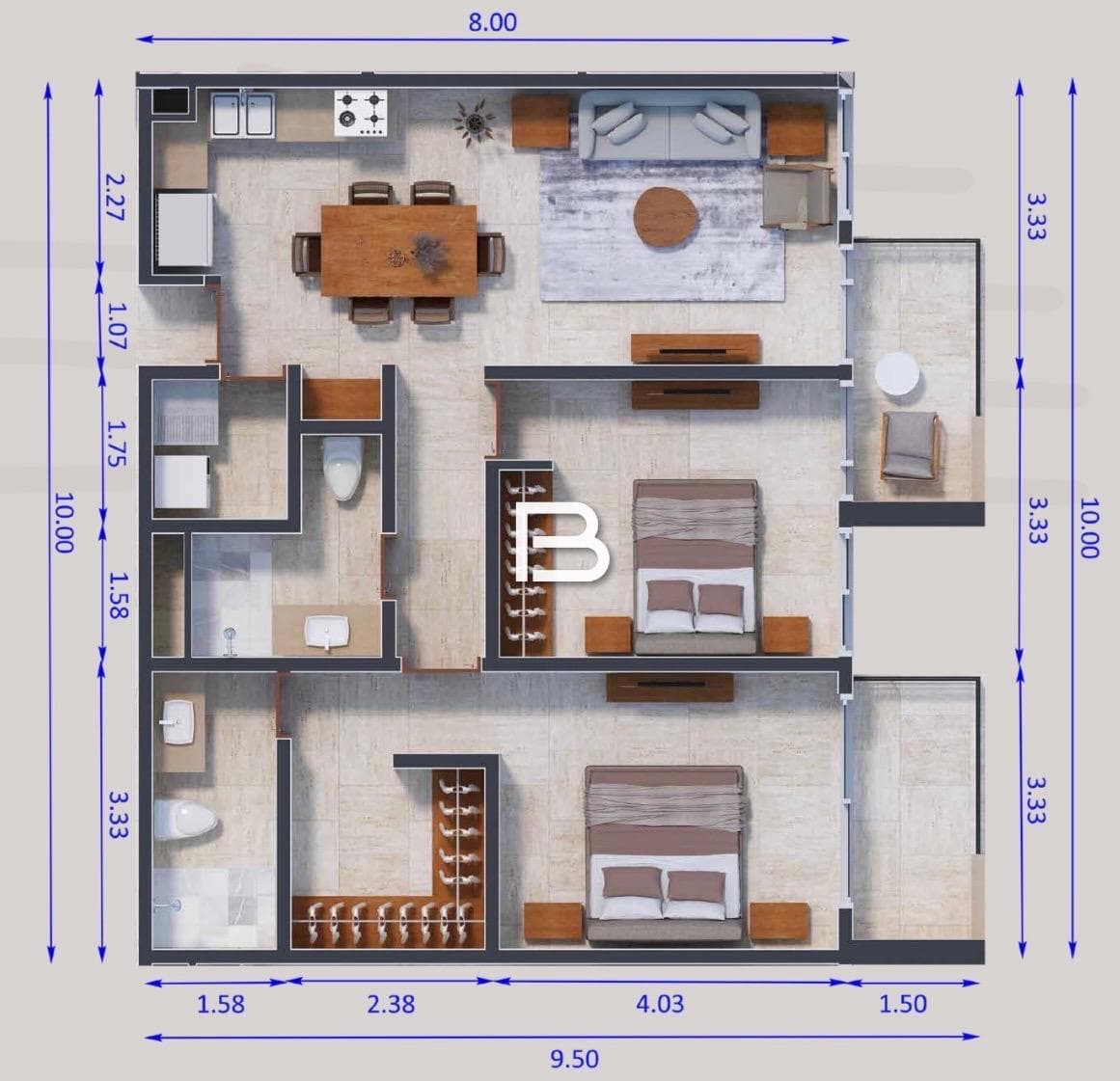 Yuzu Apartment for Sale in the HANA NI Development