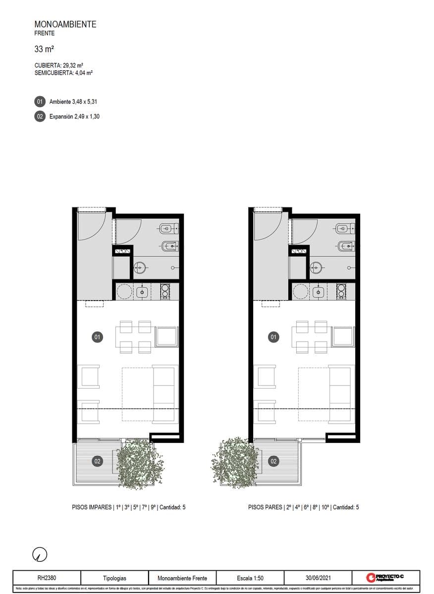 Brand-new studio apartments in Nuñez.