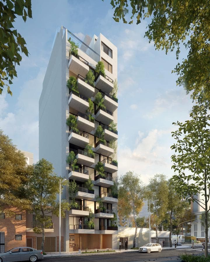 2-room apartment for sale with a balcony in Nuñez; brand-new
