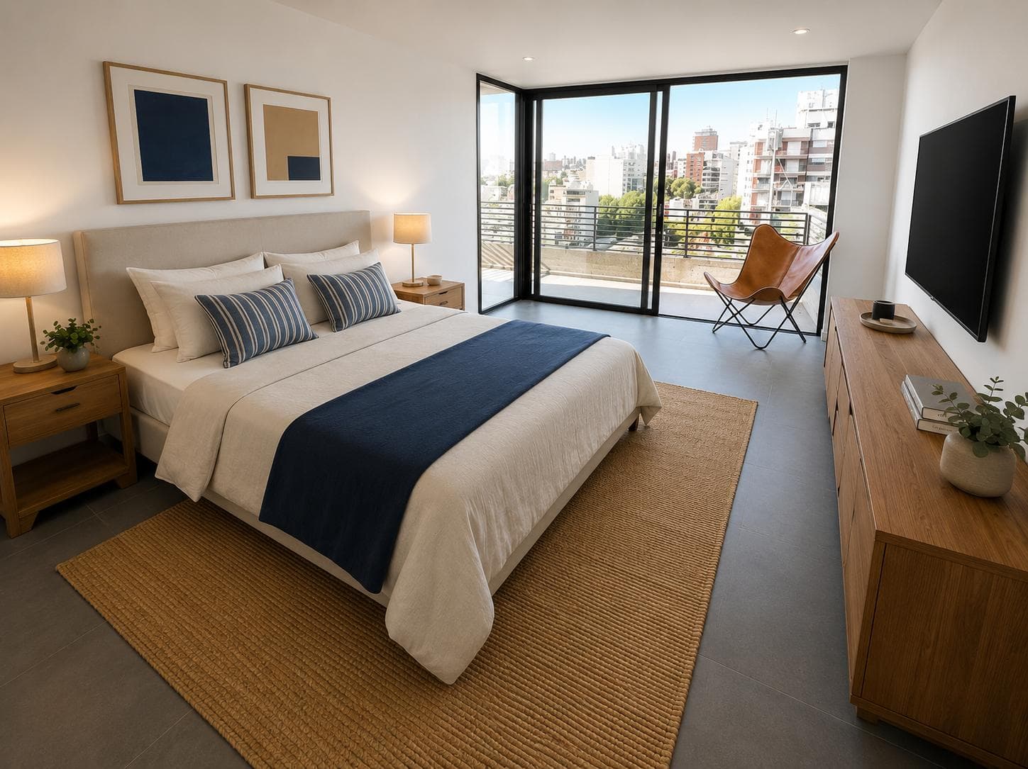 2-room apartment for sale with a balcony in Nuñez, brand-new