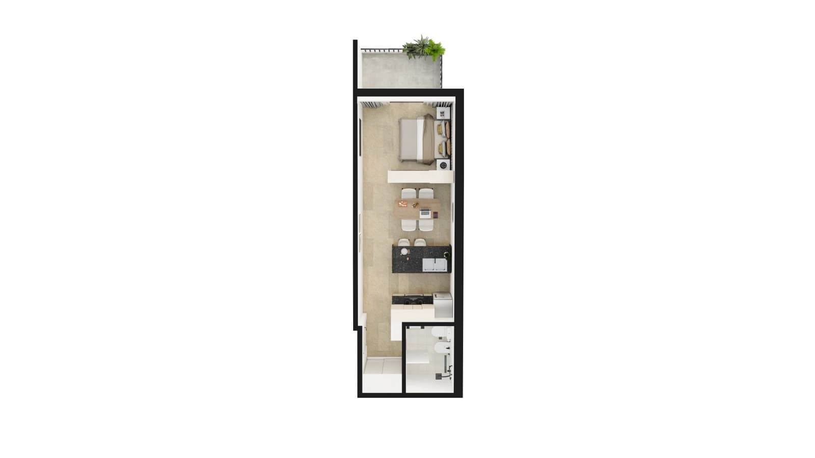 FOR SALE / Studio apartment, 35 m², Artigas 5189
