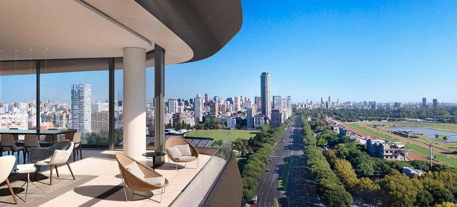 3-ROOM APARTMENT FOR SALE WITH A VIEW OF POLO PALERMO