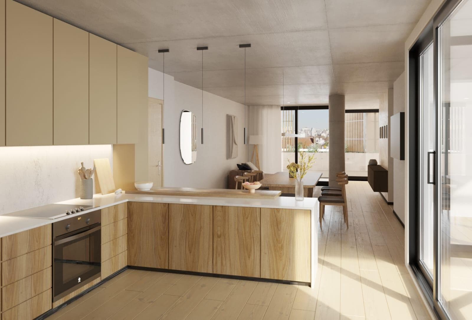 Brand-new 3-room apartment for sale