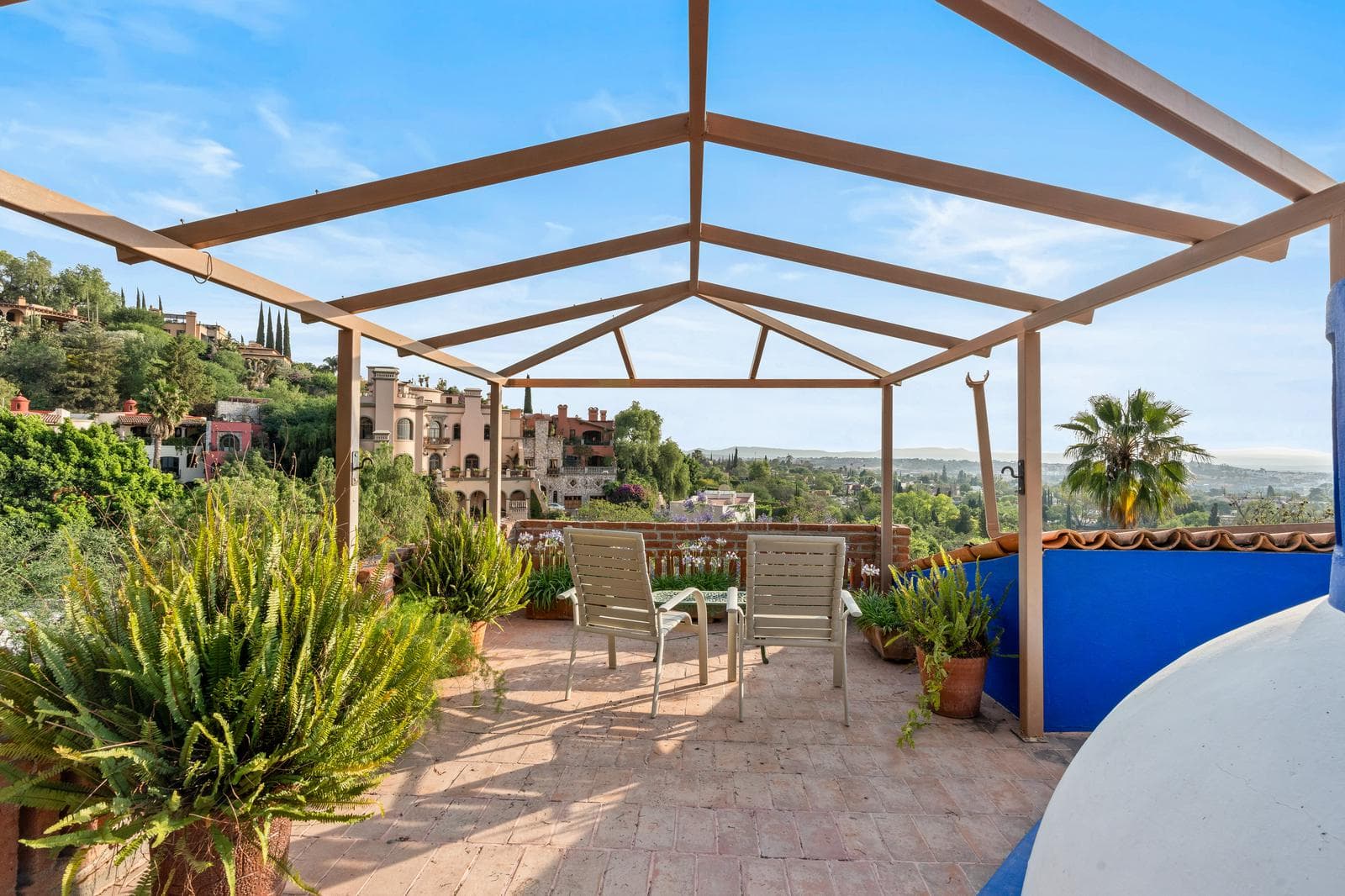 House for Sale in Downtown San Miguel de Allende with Terraces, Garden, Guest House, and Parking