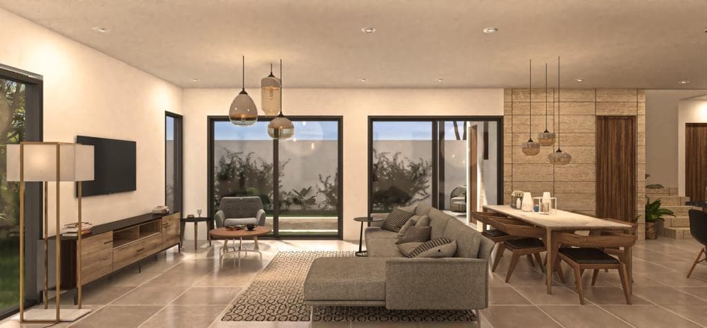 House for sale in PRIVASA SOLUNA in Temozón, 5 minutes from Plaza La Isla, Mérida, Yucatán.