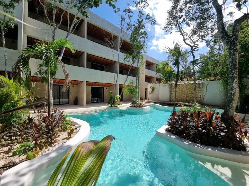 Furnished apartment with direct access to the pool in Tulum