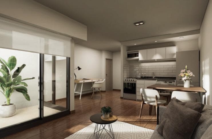 FOR SALE - 1-bedroom apartment with a balcony facing the west side of the building - Downtown, Rosario.
