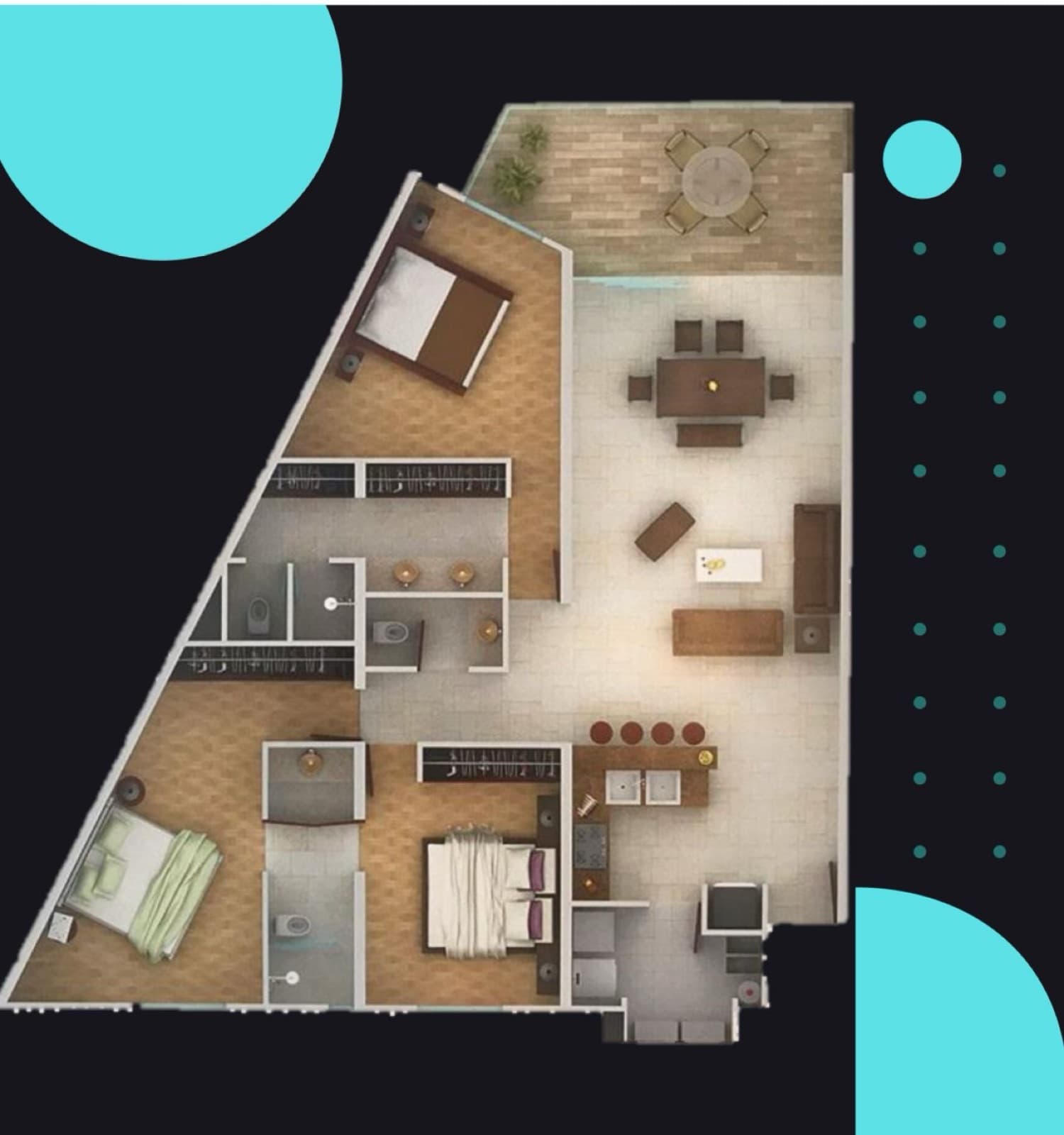 Apartment in the Palmaris Residential Complex
