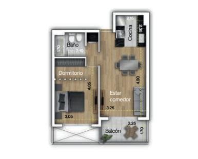 FOR SALE - 1-bedroom apartment under construction, with amenities - Downtown, Rosario.