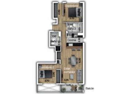 FOR SALE - 2-bedroom apartment under construction, with amenities - Downtown, Rosario.