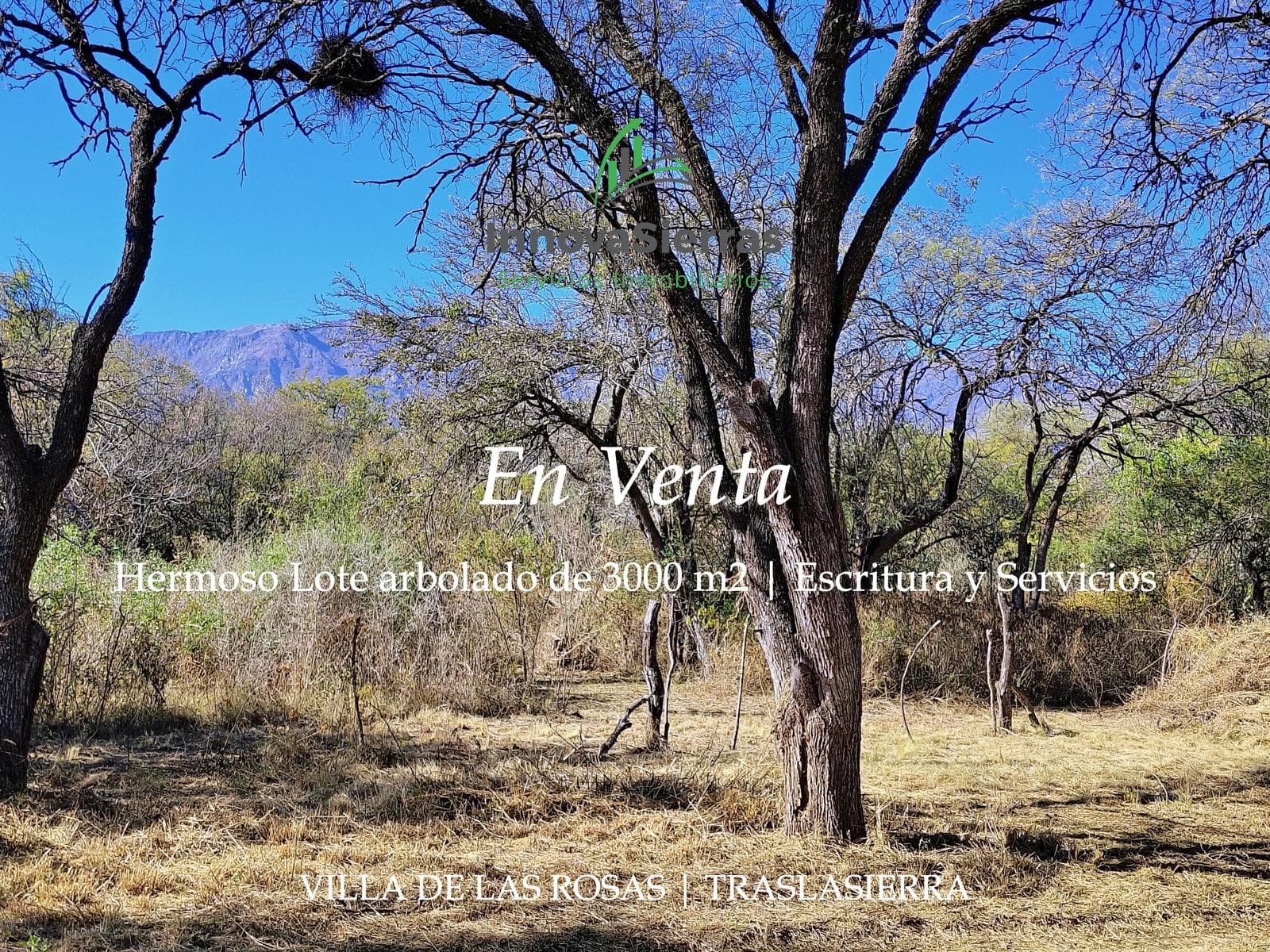 3,000 m² lot | Down payment of USD 8,000, balance to be agreed upon | Villa de Las Rosas