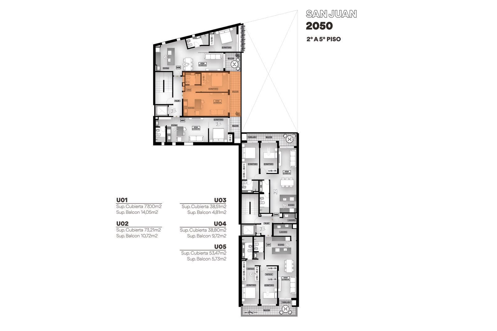 FOR SALE - 1-bedroom apartment with a balcony - Downtown, Rosario.