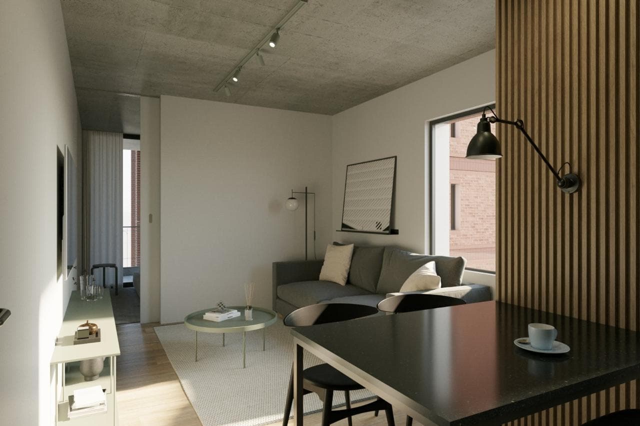 FOR SALE - 1-bedroom apartment under construction with a balcony - Downtown, Rosario.