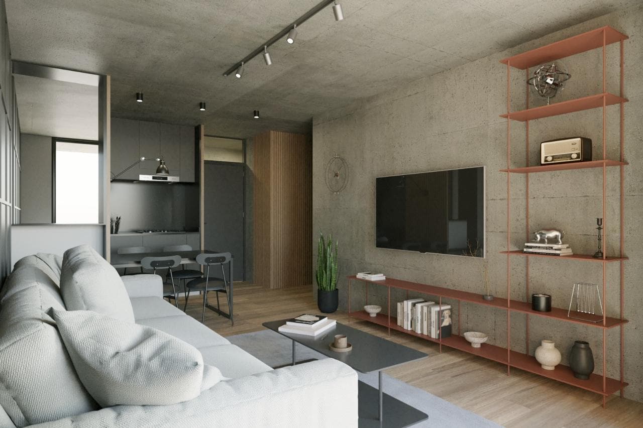 FOR SALE - 1-bedroom apartment under construction with a balcony - Downtown, Rosario.