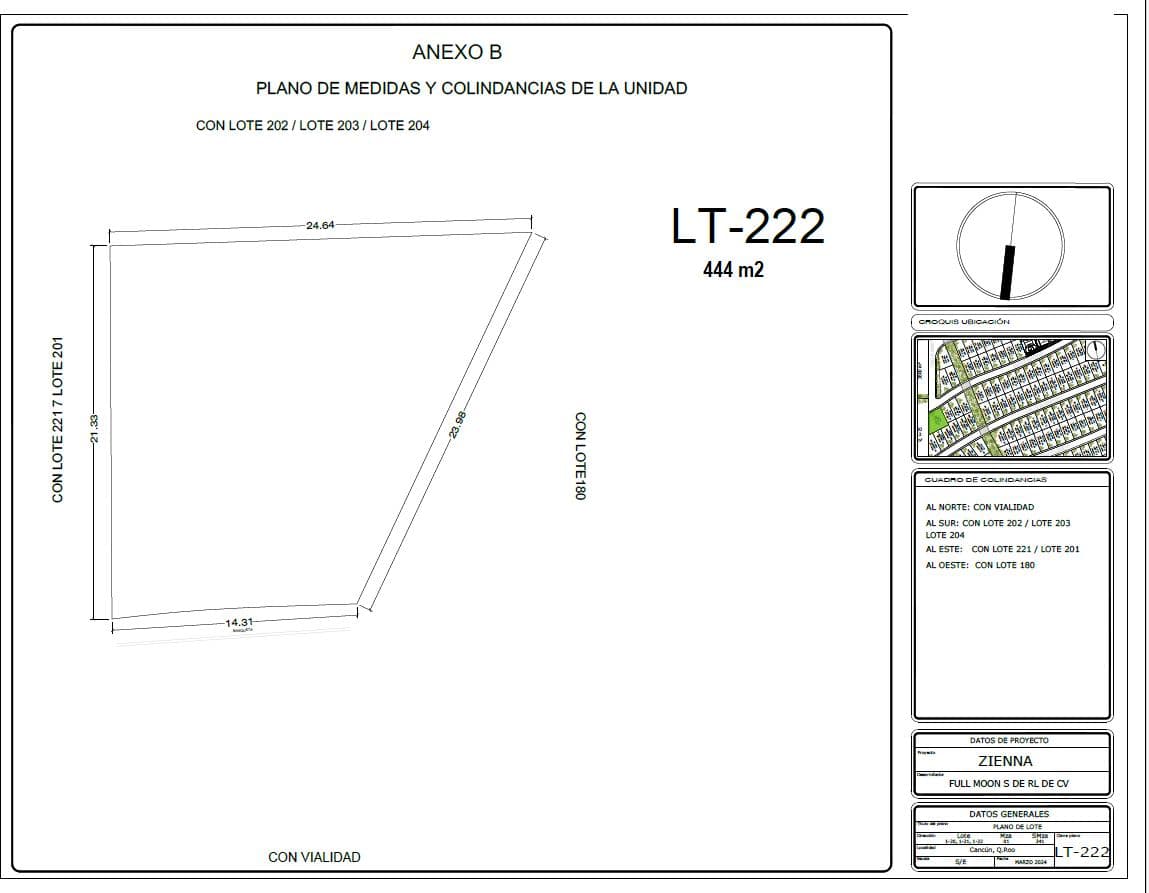 Land for Pre-Sale, 444 m² Corner Lot, Clubhouse, Av. Huayacán, Cancún