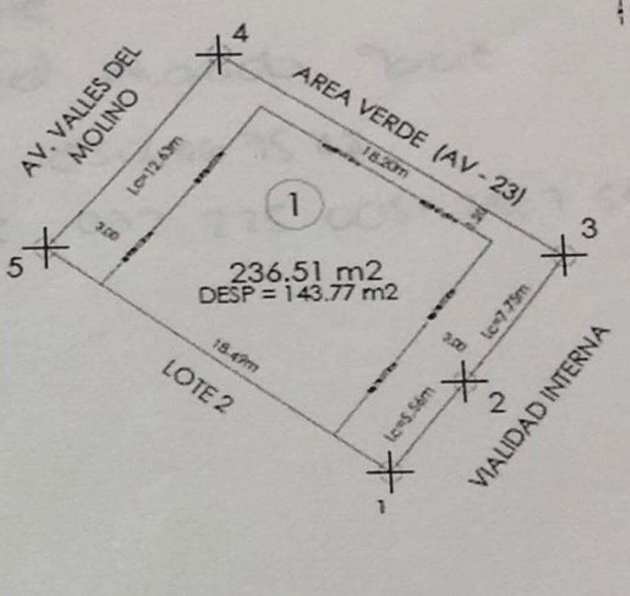 Land for sale in Valles del Molino B
